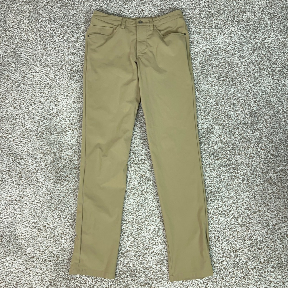 Lululemon Pants Mens 28x32 Tan Khaki ABC Classic Trousers Chino Golf Comfort